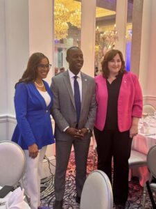 Representative Christine Hunschofsky and Senator Rosalind Osgood with Superintendent of Broward Schools Dr. Howard Hepburn.